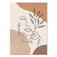 Tableau aux motifs abstraits et tons clairs variante 1
