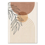 Tableau aux motifs abstraits et tons clairs variante 2