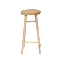 Tabouret de bar en bois naturel Ø35 cm hauteur 75 cm