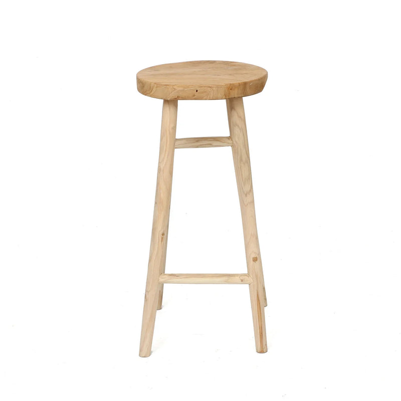 Tabouret de bar en bois naturel – Ø35 cm hauteur 75 cm