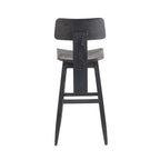 Tabouret de bar en bois noir 109 cm élégant