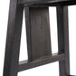 Structure de chaise en bois noir pour Tabouret de bar en bois noir 109 cm élégant