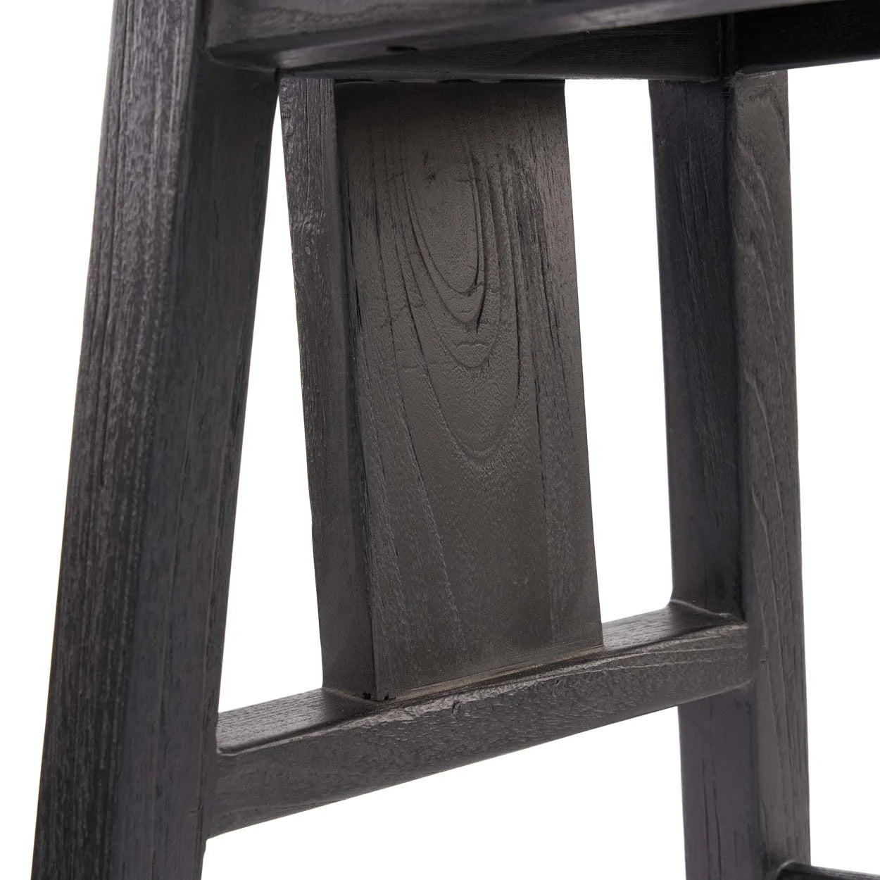 Structure de chaise en bois noir pour Tabouret de bar en bois noir 109 cm élégant