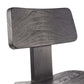 Dos de chaise en bois noir élégant pour tabouret de bar 109 cm