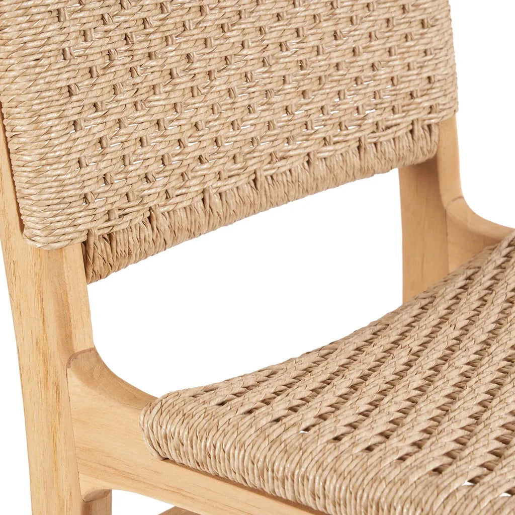 Assise et dossier de chaise tissée pour le Tabouret de Bar Meno Extérieur