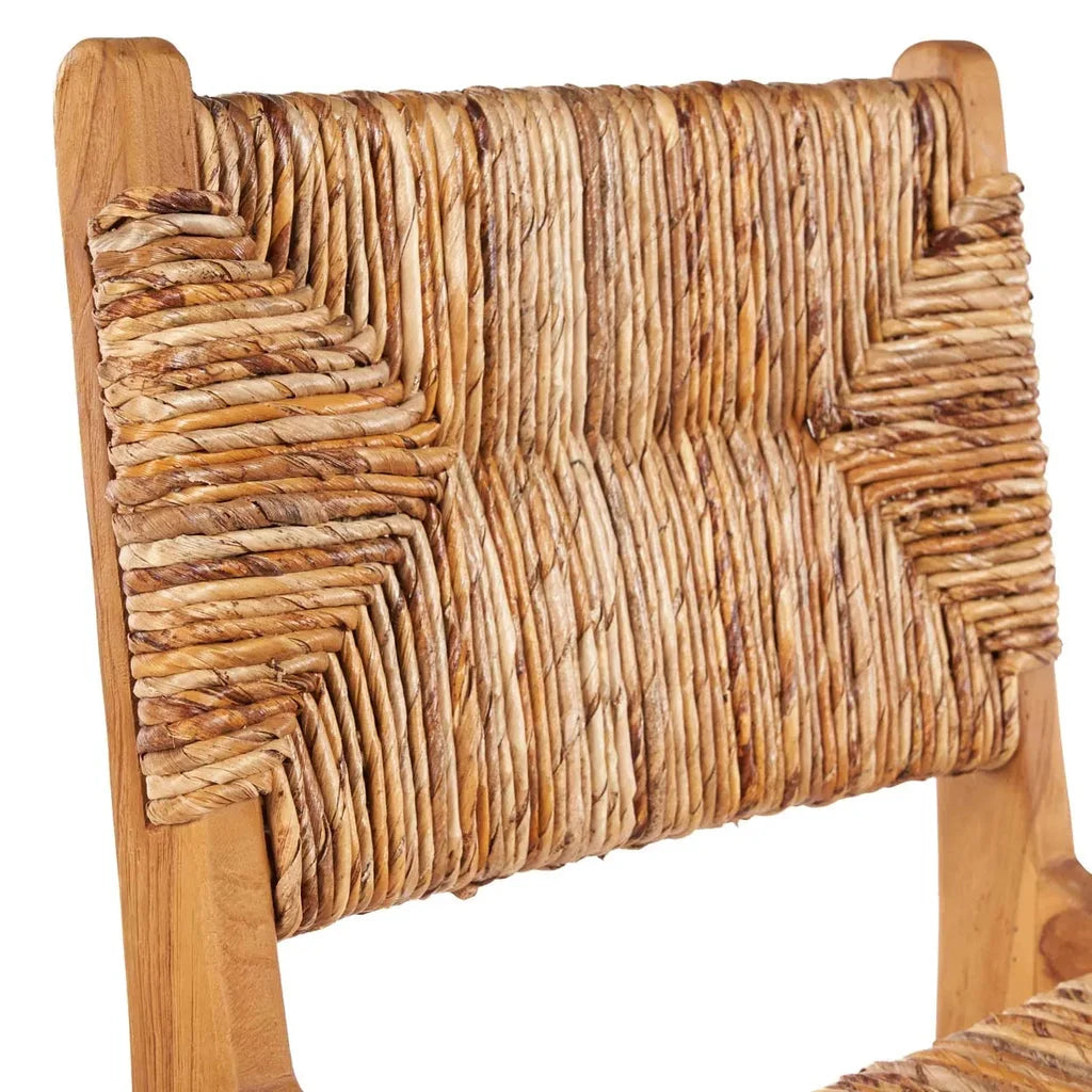 Dossier de chaise tissé pour le tabouret de bar Puquta Naturel intérieur