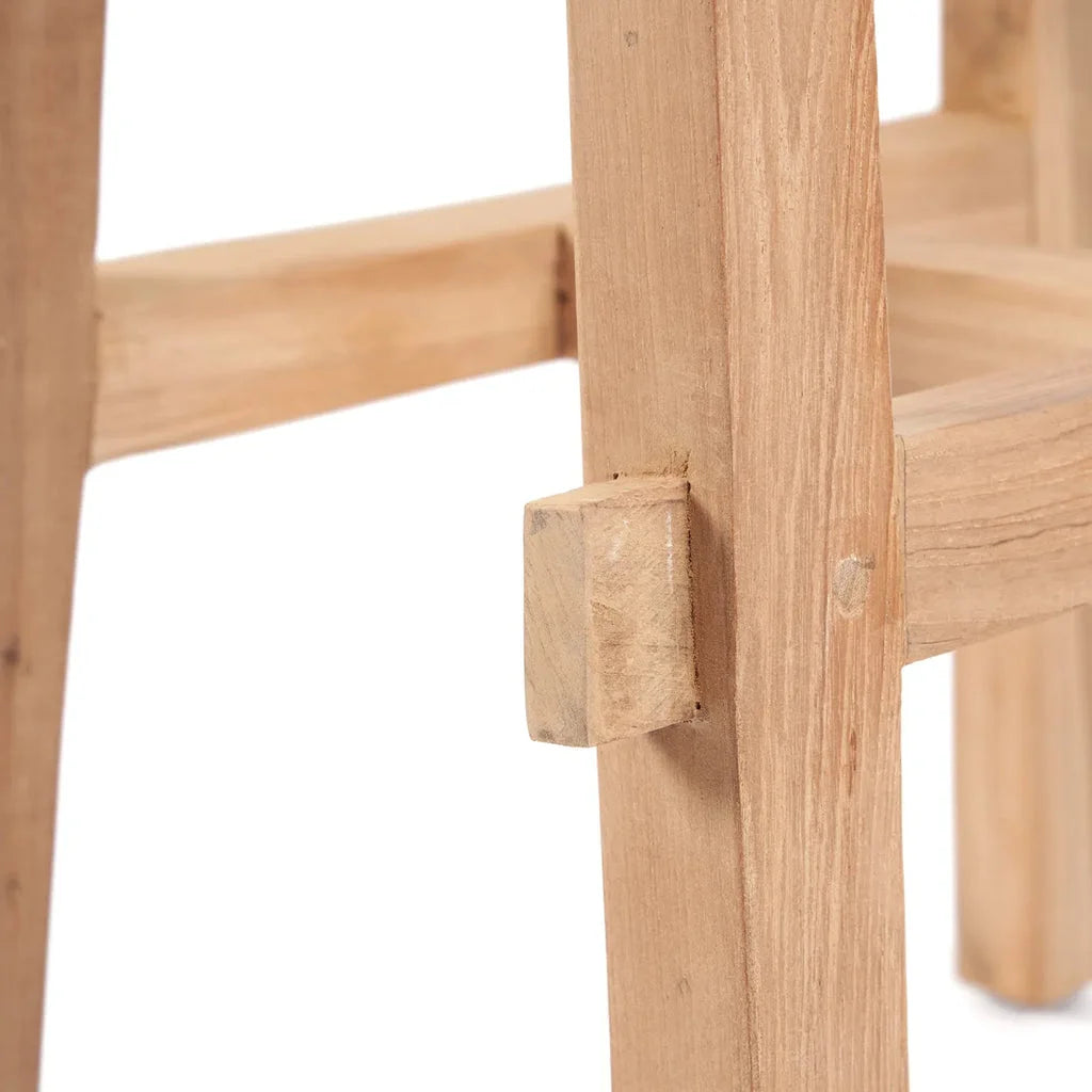 Joint de jambe de tabouret en bois pour Le tabouret de bar Tabanan Extérieur