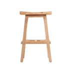 Selle en bois pour tabouret de bar Tabanan pour extérieur