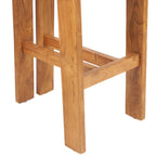 Base de tabouret de bar en teck naturel pour intérieur et extérieur