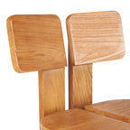 Dossier de chaise en bois naturel pour Tabouret de bar en teck 108 cm intérieur ou extérieur