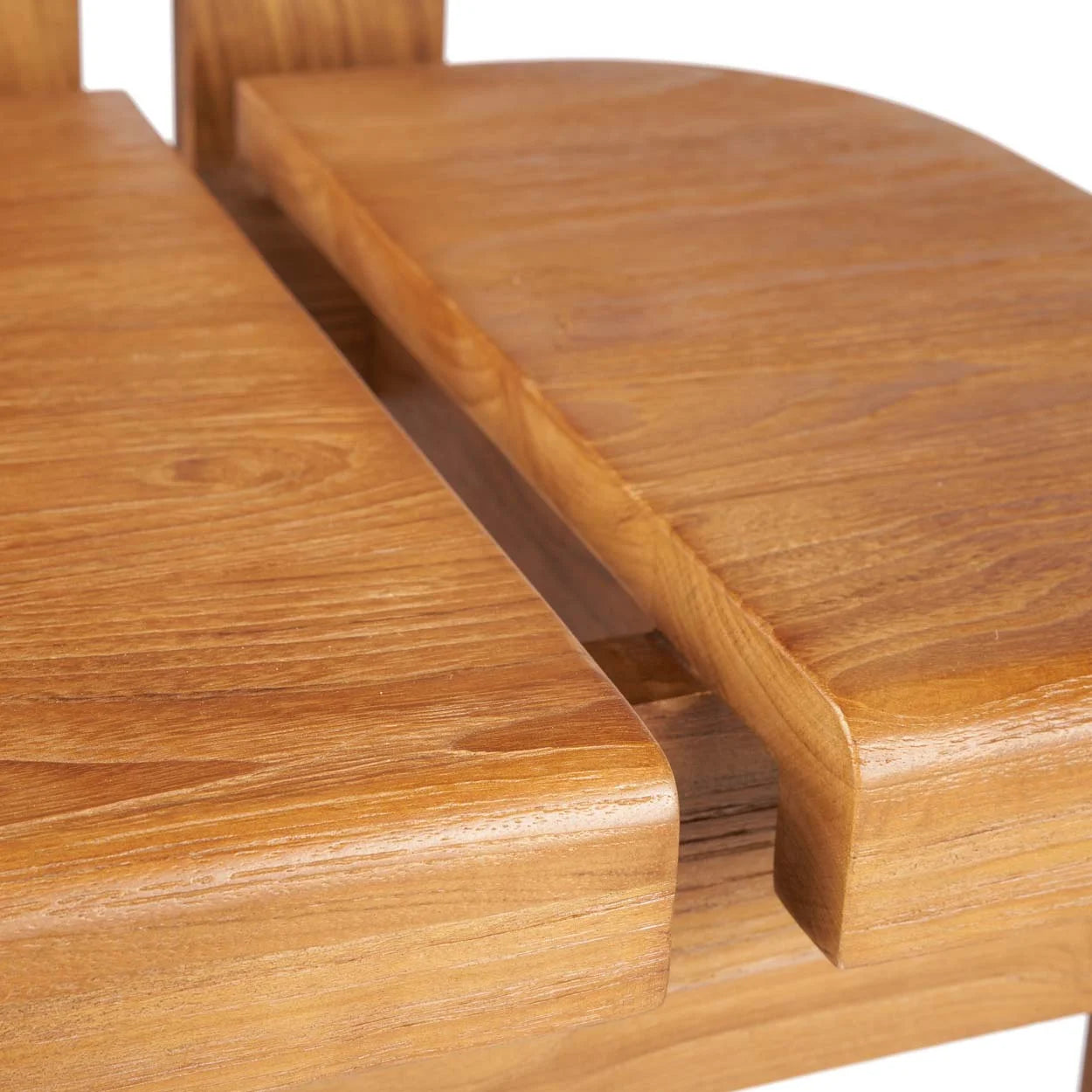 Assise de chaise en bois naturel pour tabouret de bar en teck 108 cm intérieur/extérieur