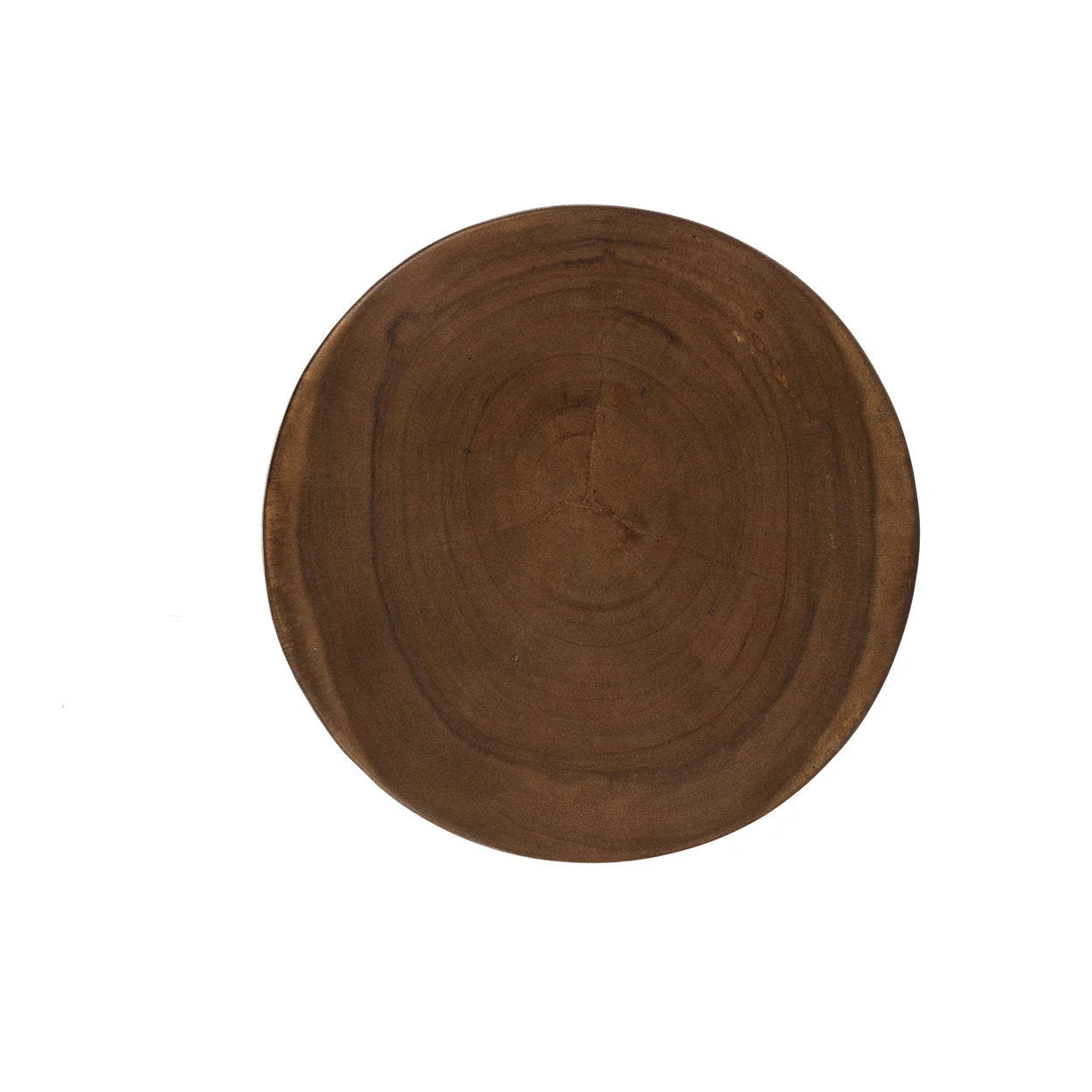 Bol en céramique ronde vide de couleur marron pour décoration ou rangement