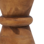 Pied en bois tourné pour tabouret en bois de suar naturel fait main 45 cm