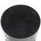 Tabouret en bois de suar noir 45 cm design épuré