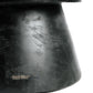 Tabouret en bois de suar noir 45 cm design épuré