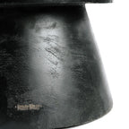 Tabouret en bois de suar noir 45 cm design épuré