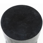 Tabouret en bois de suar noir 45 cm design épuré