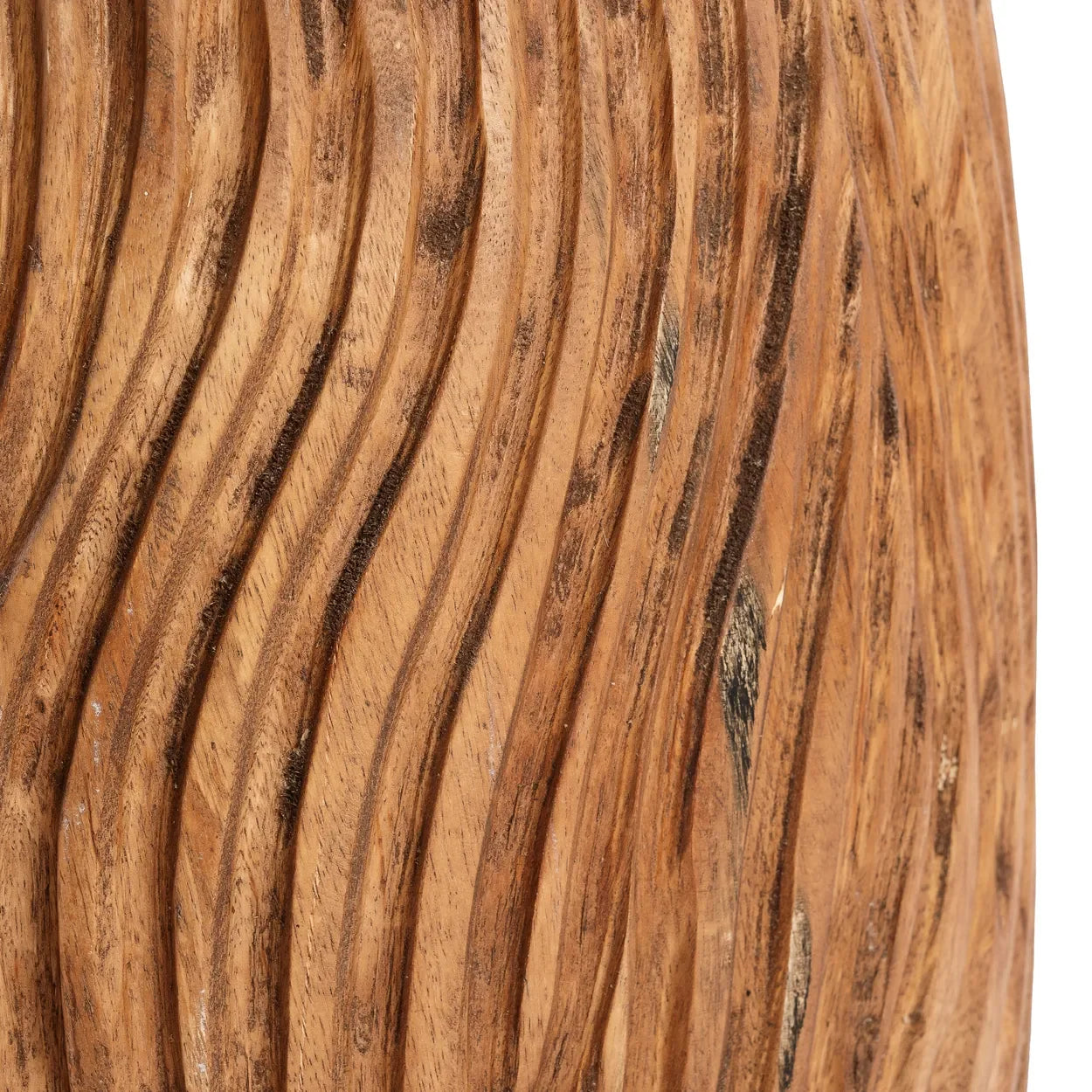 Tabouret en bois de suar sculpté 45 cm – usage intérieur/extérieur