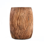 Tabouret en bois de suar sculpté 45 cm – usage intérieur/extérieur