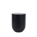 Tabouret Buntuk Noir cylindrique en bois pour salon ou cuisine