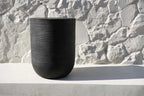 Conteneur cylindrique noir à rainures pour Le tabouret Buntuk Noir