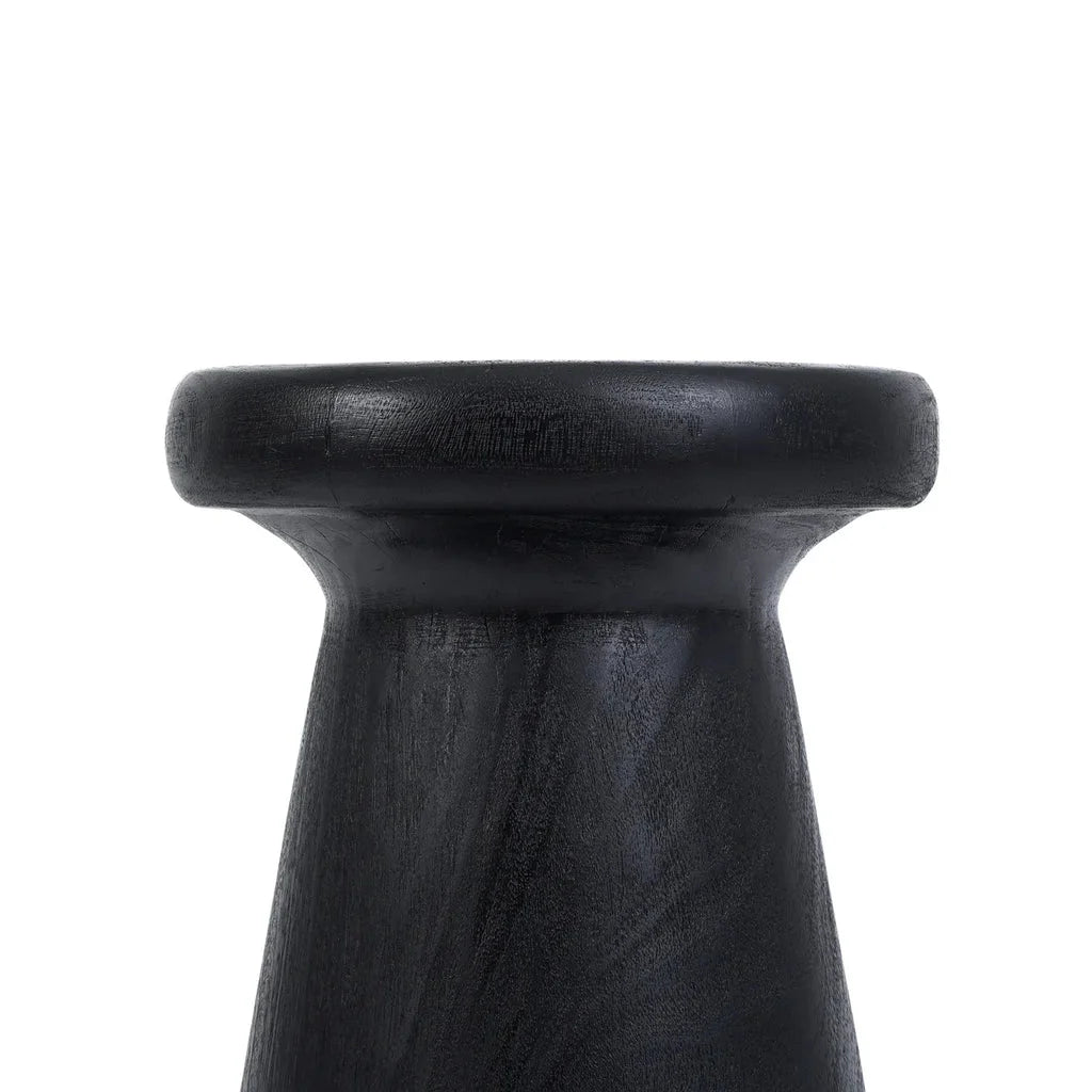 Pedestal en bois noir Le Tabouret Gagang pour décoration intérieure