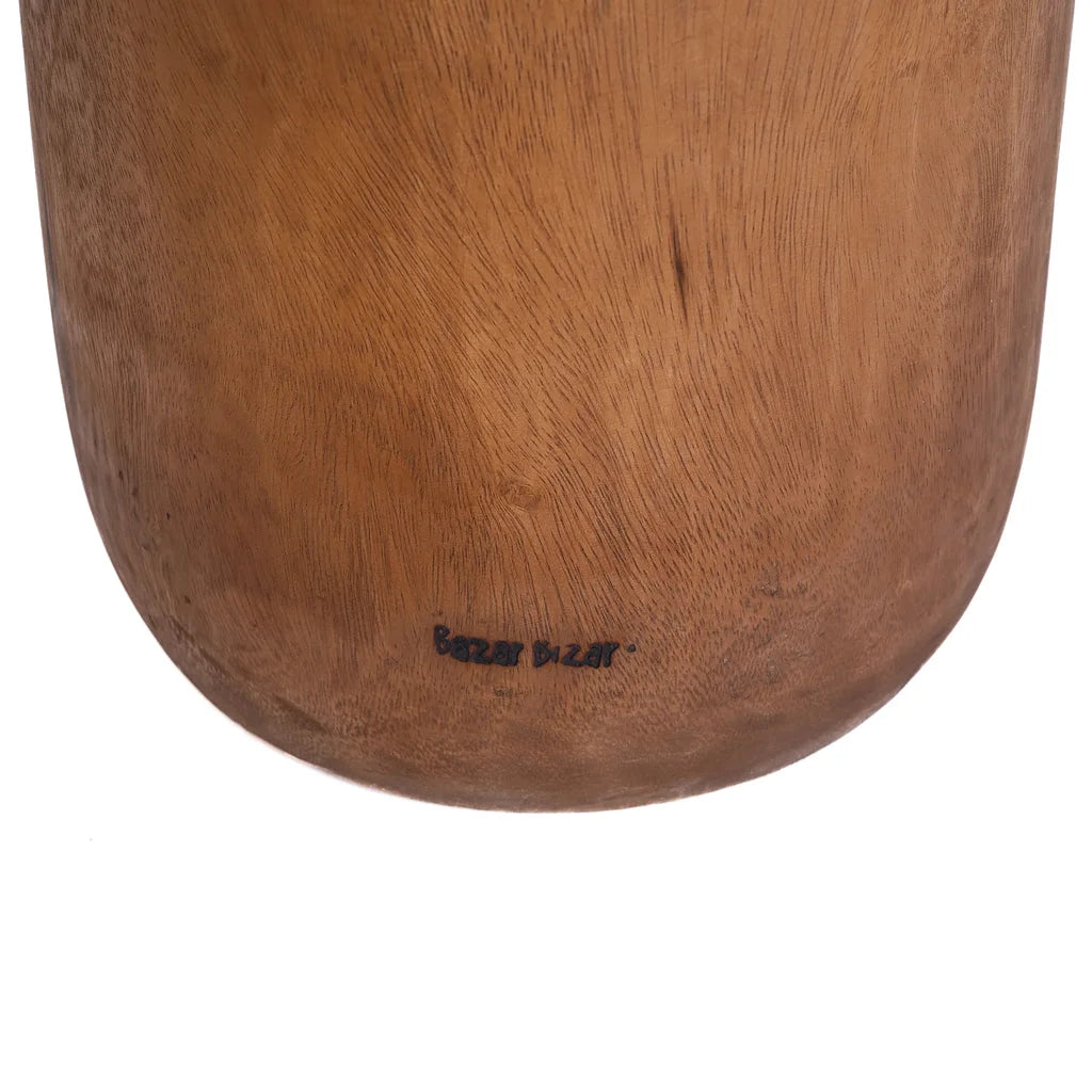 Bols en bois naturel avec le produit Le tabouret Killa Naturel