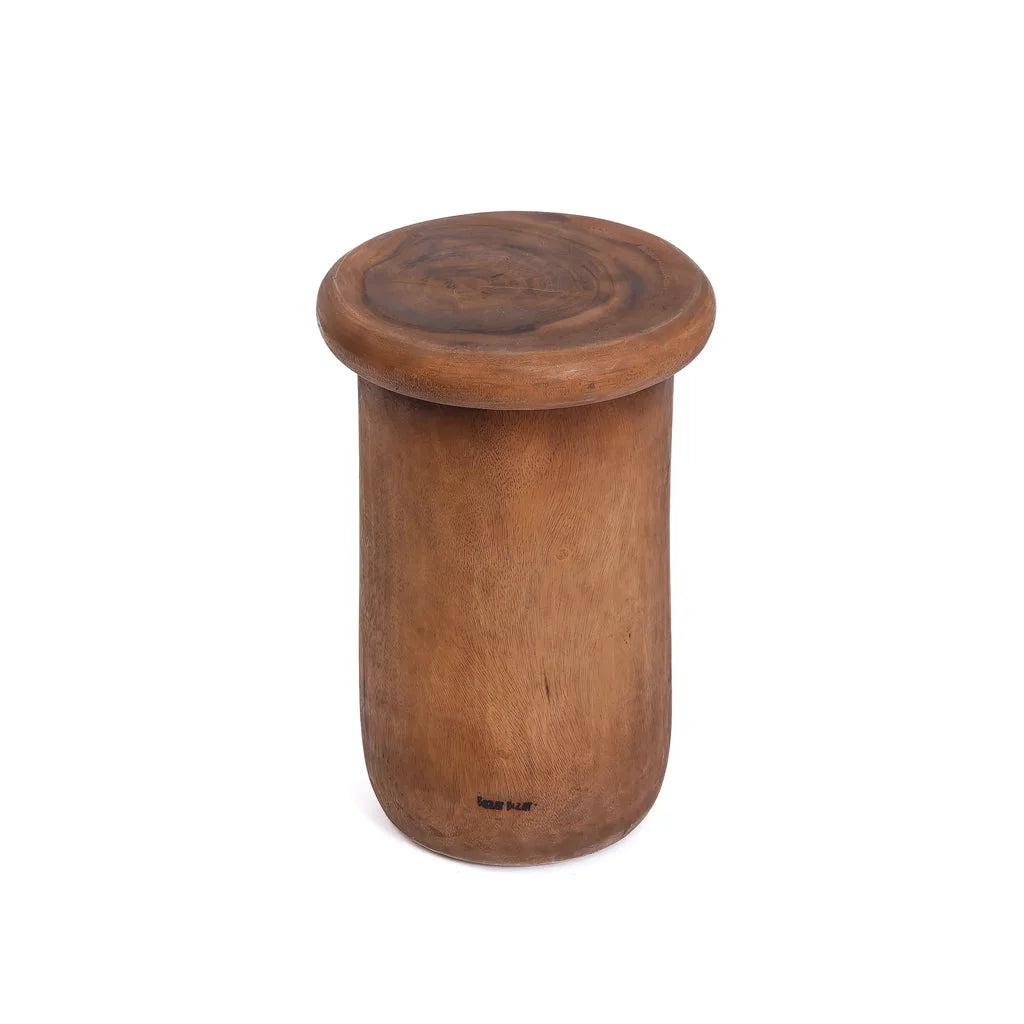 Tabouret en bois brun Le tabouret Killa Naturel pour salon ou terrasse