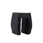 Tabouret Montano Noir avec surface texturée noire moderne et élégante