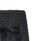 Texteured black rubber mat for Le Tabouret Montano Noir