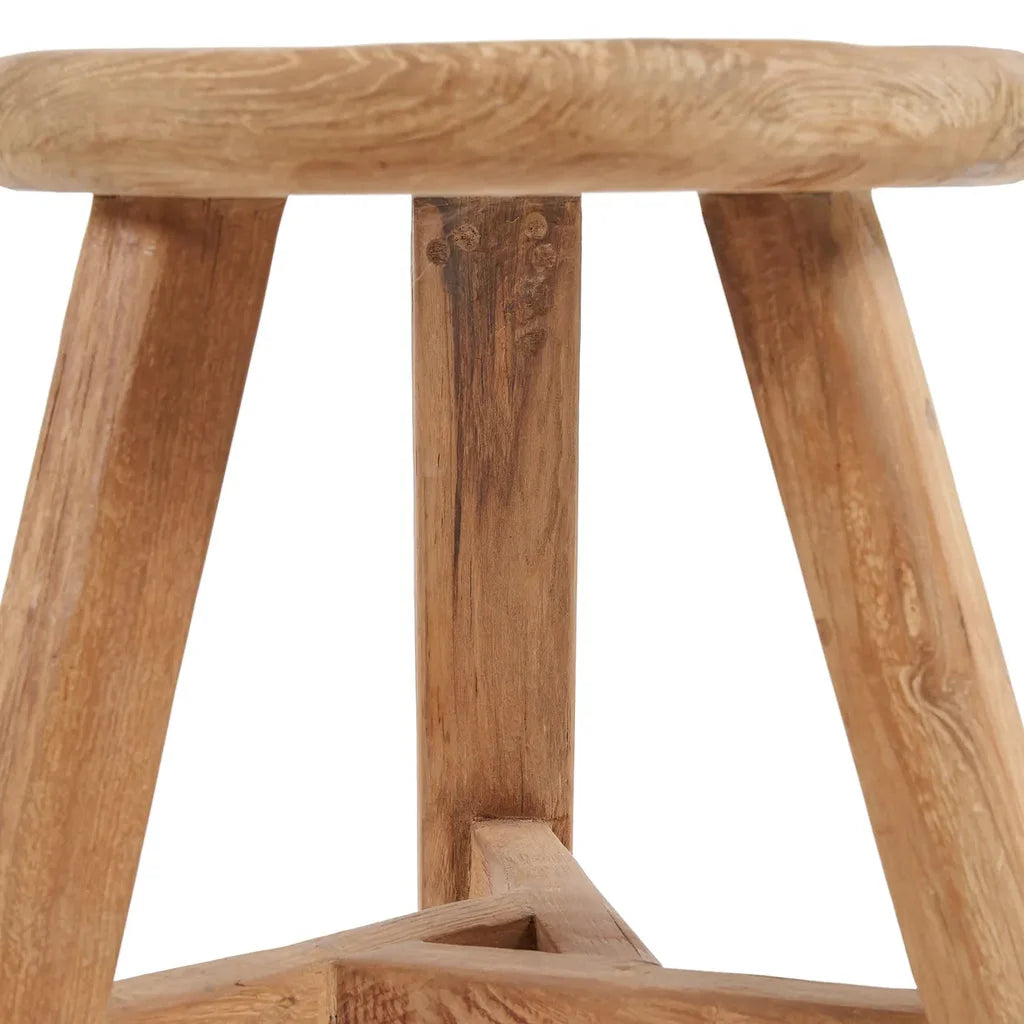 Tabouret Noguchi en bois à trois pieds, design élégant et moderne