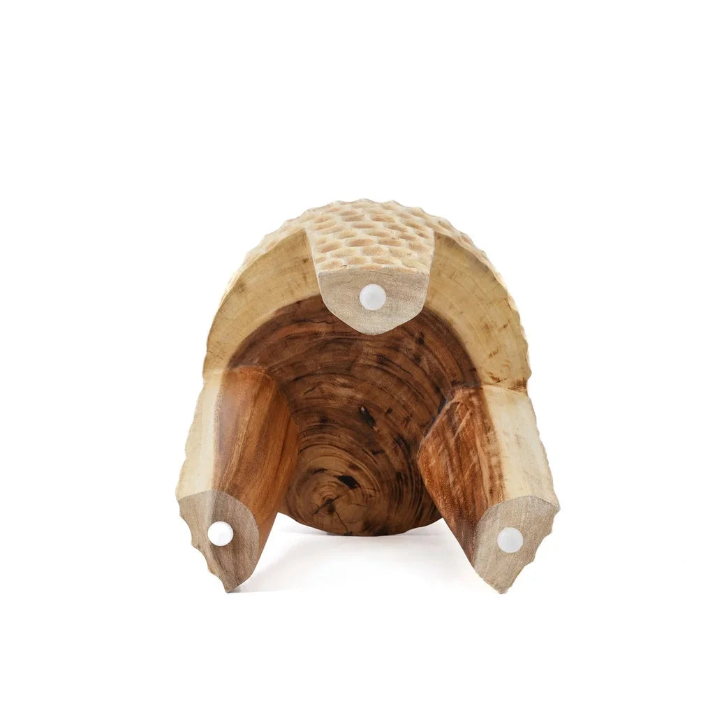 Sculpture en bois de tortue pour le produit Le Tabouret Paramo Naturel