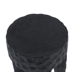 Tabouret Paramo Noir avec accent noir texturé pour décoration intérieure élégante