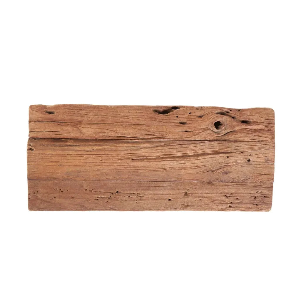 Plancher en bois rectangulaire usé pour Le Tabouret Rustique Fab Naturel