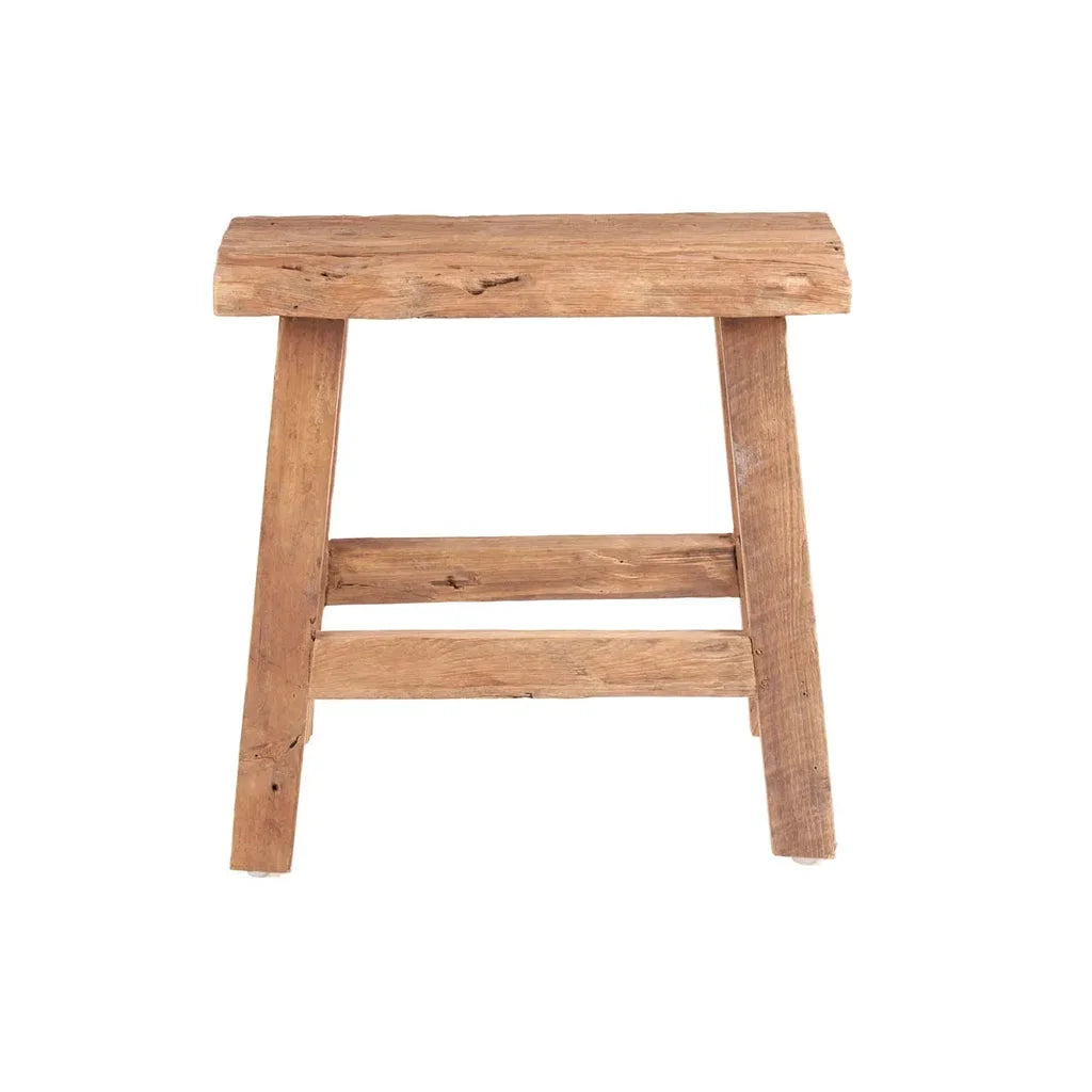 Tabouret rustique en bois naturel pour décoration intérieure élégante