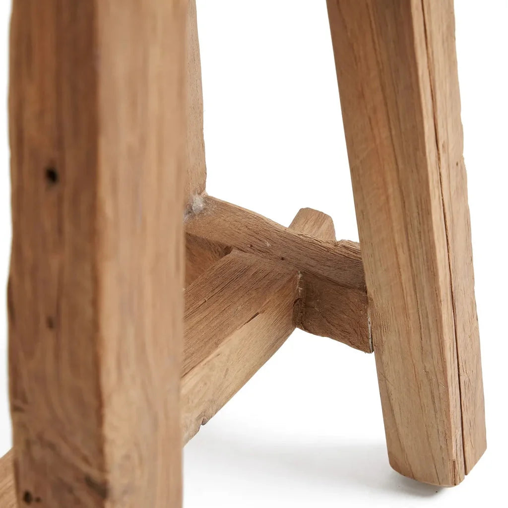Pieds de tabouret en bois rustique pour Le Tabouret Shoji Naturel L