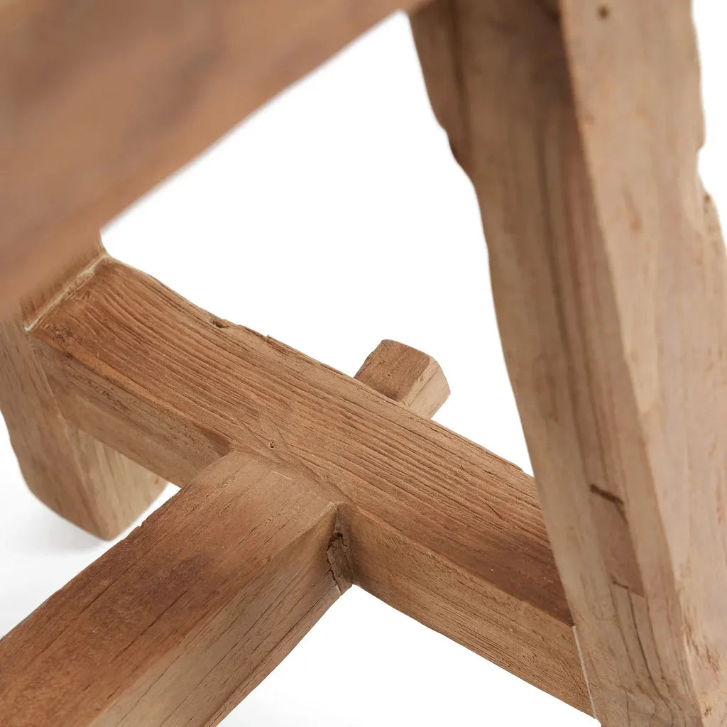 Base de tabouret en bois rustique pour le Le tabouret Shoji Naturel M