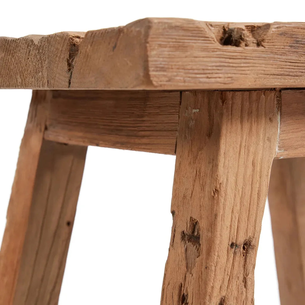Tabouret en bois rustique naturel Le Tabouret Shoji M style traditionnel