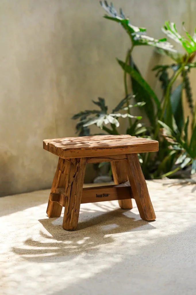 Voile rustique en bois pour le tabouret Shoji Naturel S