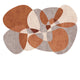 Tapis abstrait beige modèle terre d'automne