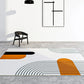 Tapis boho chic à rayures