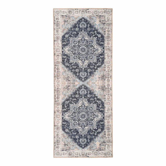 Tapis de couloir persan bleu 80x200 cm