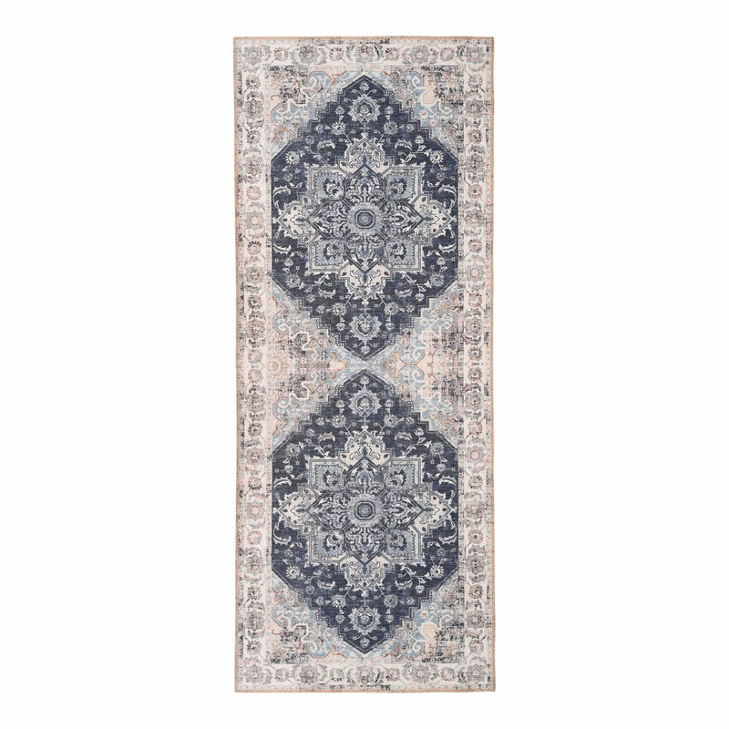 Tapis de couloir persan bleu 80x200 cm
