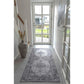 Tapis de couloir persan noir blanc 80x200 cm