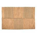 Tapis en jonc de mer naturel 280x175 cm style bohème avec coutures visibles
