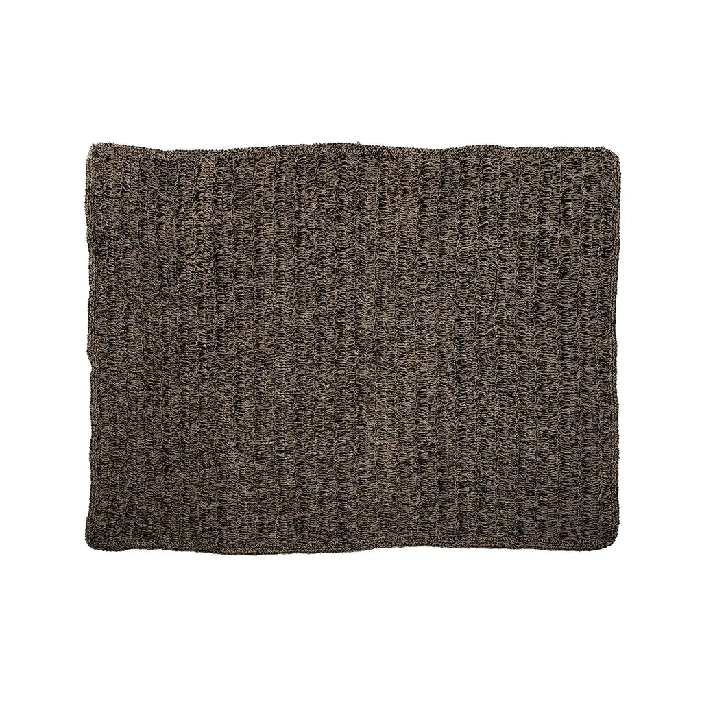 Tapis en jonc de mer naturel rectangle brun 180x240 cm pour décoration intérieure