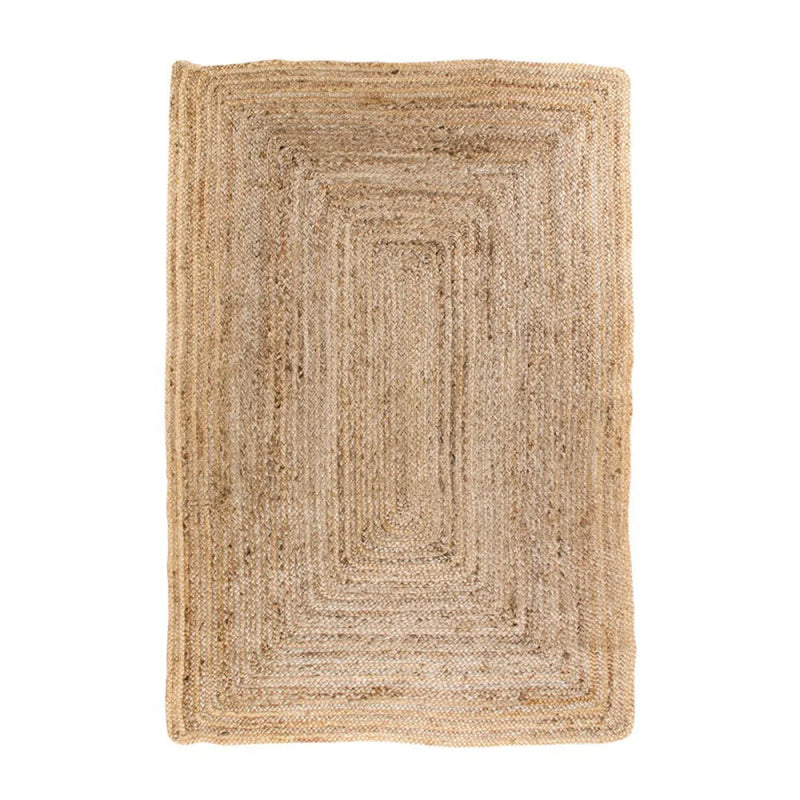 Tapis en jute tressé rectangulaire coloris naturel – 120x180 cm