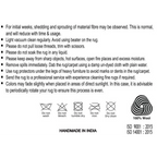 Tapis en laine fait main motifs ondulés beige ivoire 160x230 cm