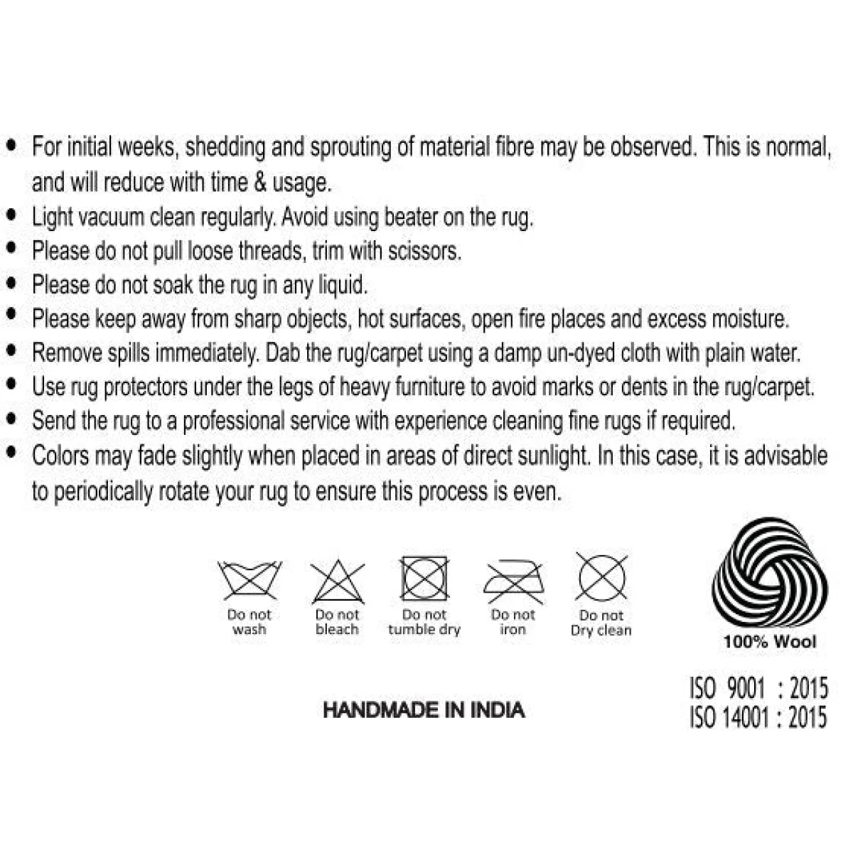 Tapis en laine fait main motifs ondulés beige ivoire 160x230 cm