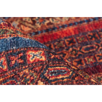 Tapis traditionnel plié aux motifs riches en rouge, bleu et orange, Faye 400 Multi Rot 150cm x 230cm